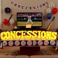 11 Pcs Concessions Large LED Letter Sign Lights Battery Powered Baseball Party Decorations for Baseball Party Gift Tabletop