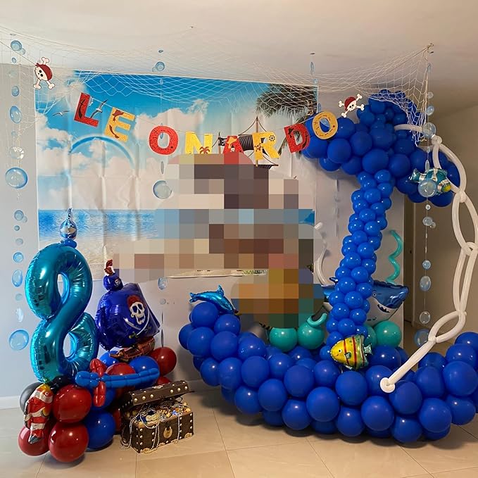 Blue Number 40 Birthday Balloons, 40 Inch Large Blue Foil Number 4 and 0 Balloons for Boys, 40th Birthday Balloons for 40 Year Old Men Birthday 40th Anniversary Party Decorations Supplies