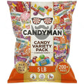 CANDYMAN Assorted Candy Variety Pack 5lbs of Pinata Stuffers, Bulk Candy for Party Favors Goodie Bags for Birthday Party, Candies in Bulk Individually Wrapped