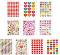 Heart Stickers, 6100 Pcs Small Self Adhesive Heart Sticker, 100 Sheets Gilter Love Sticker Bulk for Card Envelopes Gifts Craft Scrapbooking Wedding Mother's Day Valentines Day Party Decorations Favors