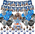 Wrestling Birthday Party Decorations Supply Set for Kids with Happy Birthday Banner, Cake Topper, Cupcake Toppers, Balloons for Party Decorations (Party set)