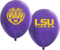 LSU Tigers Balloons 10 Pack 11" Official Licensed Logos, Helium Quality Latex Balloons, Perfect for College Football Team Celebration, Decorated Front and Back by Westrick
