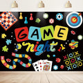 Imirell Game Night Backdrop 7Wx5H Feet Chess Card Game On Playing Puzzles Gamble Gamer Gaming Birthday Photography Backgrounds Photo Shoot Decor Props Decoration Polyester Fabric