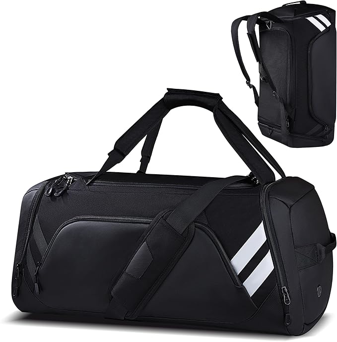 WOLFILIST Gym Bags for Men/Women, 58L Large Sports Travel Duffel Bag with Shoes Compartment & Wet Pocket, Gym Workout Backpack, Weekender Bag Overnight Backpack for Travel