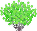 HOHOTIME 24 Pack Artificial Berry Stems Branches, Christmas Faux Holly Green Berries Branches Ornaments for Christmas Tree Wreath DIY Craft Decorations Holiday Home Decor(Colorful)