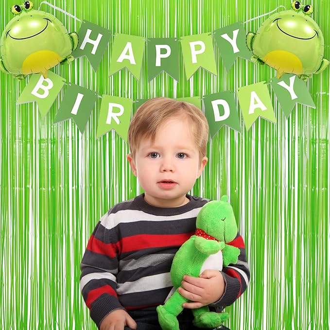 BRAVESHINE Pastel Green Streamers Party Backdrop Decoration - Tinsel Curtain Foil Fringe Backdrop for St Patricks Day/Birthday/Dinosaur/Lime Green/Frog Theme/Wizard Decorations - 3.2ft X 8.2ft