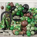 Camouflage Balloon Arch Kit,Camo Drak Green Avocado Green Black Balloons for Boys Kids Soldier Birthday Hunting Party Camping Jungle Safari Theme Baby Shower Party Decorations