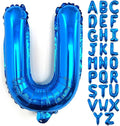Lovoir 40 Inch Large Blue Letter U Balloons Big Size Jumbo Mylar Foil Helium Balloon for Birthday Party Celebration Decorations Alphabet Blue U