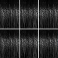 3.3 x 6.6 ft Foil Fringe Backdrop Curtains, Tinsel Streamers Party Decorations, Fringe Backdrop for Birthday, Baby Shower, Gender Reveal, Graduation (6, Black)