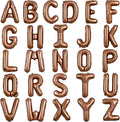 TONIFUL 52 Pieces 16 Inch Chocolate Letter A-Z Balloons,Brown Custom Phrase Mylar Alphabet DIY Personalized Phrase Banner for Thanksgiving Birthday Anniversary Celebration Graduation Party Supplies