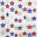8 Pack Patriotic Star Banner Garland - Glitter Red White Blue Hanging String Garlands for 4th of July, Memorial Day, Independence Day, Veterans Day Party, Holiday Decorations, Labor Day, Party Decor