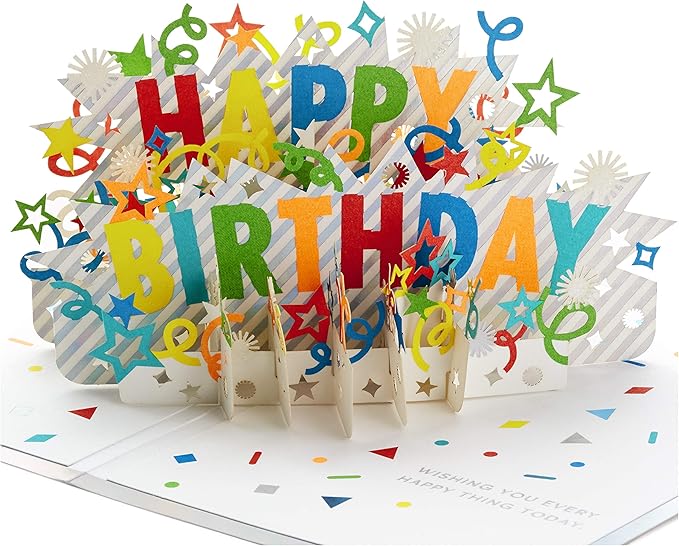 Hallmark Signature Paper Wonder Pop Up Birthday Card (Happy Birthday)
