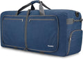 Gonex 40L 60L 80L 100L 150L Large Foldable Travel Duffle Bag with Shoes Compartment, Packable Lightweight Water Repellent Duffel Bag for Camping Gym Weekender Bag