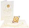 Harry Potter Time Turner Pop-Up Birthday Greeting Card - If I had a Time-Turner, We Could Celebrate Over and Over - Handcrafted Pop Up Card Gift - For Kids, Teens & Adults - 5 x 7