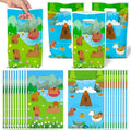 Capy Party Favor Bags - 50Pcs Capy Patterns Goody Candy Treat Gifts Bags, Cute Animals Themed Party Favors Supplies Decorations for Kids Boys Girls Birthday Baby Shower Animals Events