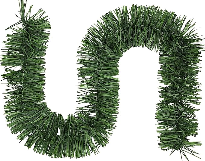 20 Foot Garland | Christmas Garland for Christmas Decorations Indoor or Outdoor | Non-Lit Soft Garland Christmas Decorations | Green Holiday Decor | Home Garden Artificial Greenery (1, 20 FT)