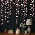 KatchOn, Rose Gold Leaf Garland – Pack of 5 | Hanging Paper Leaves Streamer Banner for Bridal Shower, Baby Shower Decorations | Rose Gold Garland for Birthday Decorations, Bachelorette Party Decor