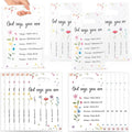 Christian Floral Party Favor Bag - 50Pcs Religious Inspirational Bible Verse Floral Goodie Treat Candy Plastic Gift Bags Christian Religious Faith Flower Party Decor for Baptism Church Spring Party