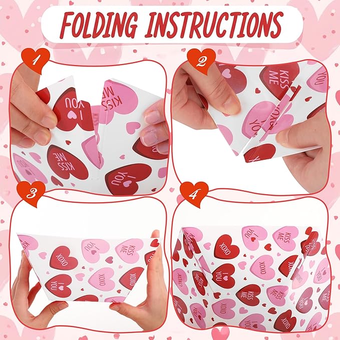 Marspark 12 Pcs Valentine Popcorn Bowl Red Heart Treat Snack Boxes Popcorn Containers Disposable Valentines Food Tray Party Supplies Galentines Decoration for Movie Night Wedding Decorations