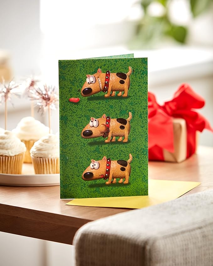 American Greetings Funny Birthday Card (Dog with Bubble Gum)