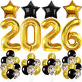 KatchOn, Black and Gold Graduation Balloons Set - Big, Pack of 31 | Star Balloons, Latex Balloons for Graduation Decorations 2026 | 2026 Graduation Decorations, Prom Decor
