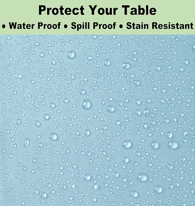 Plastic Light Sky Blue Tablecloths 3 Pack Disposable Table Covers 54" x 108" Powder lt Blue Table Cloths for Gender Reveal Parties Baby Shower Engagement Wedding, Fits 6 to 8 Foot Rectangle Tables