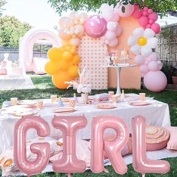 Custom Balloon Letter T - Large Mylar Helium Alphabet T - Pastel Pink Decor, 40" Inflatable Light Pink Letter T Foil Balloons for Girls Birthday Party Decoration Supplies