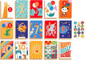 American Greetings 15-Count Age Milestone Birthday Card Bundle with Envelopes and Seals for Kids