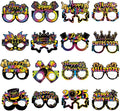 16PCS Happy New Year Glasses, New Year Paper Eyeglasses Photo Booth Props for 2026 Party Supplies Decorations