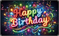 Nuxovilar Colorful Cupcakes & Balloons “Happy Birthday” Party Decor Banner, Playful Pattern Backdrop for Birthday Celebrations, Yard Sign Background, 71x43 Inch