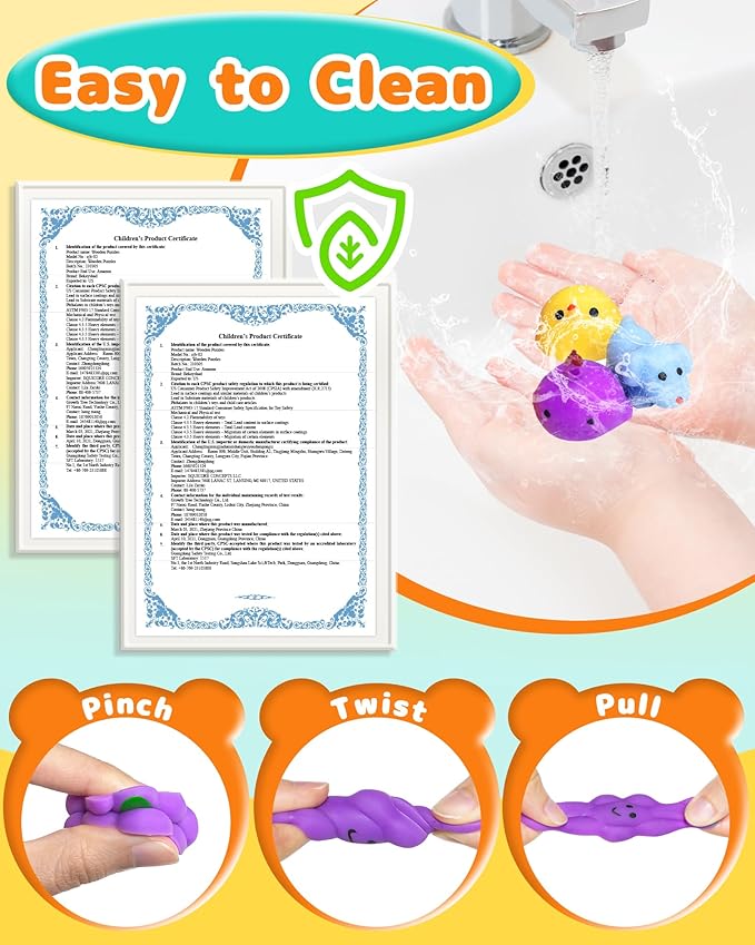 30 Pack Squishy Toys, Kawaii Party Favors for Kids 3-5, 4-8, 8-12, Treasure Box Toys for Classroom Prizes, Mini Gifts Goodie Bag Easter Basket Stuffers Egg Fillers Bulk Fidget Squeeze Toy