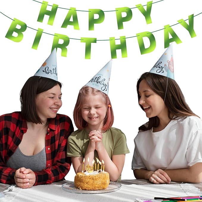 131 PCS Custom Banner DIY Letter Banners Personalized Banner for Birthday Congratulations Wedding Party Banners Emerald Green 5-inch