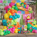 Mexican Fiesta Balloon Arch Kit,Cinco De Mayo Fiesta Party Decorations,Giant Llama Cactus Foil Balloons Rainbow Balloon Arch Kit for Mexican Carnival Birthday Party Decoration Tropical Decor