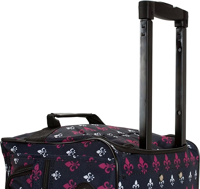Rockland Rolling Duffel Bag, Black, 22"