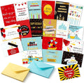 Mr. Pen- Birthday Cards with Envelopes, 20 Pack, 4" x 6", Assorted Color with Gold Foil, Blank Inside, Greeting Cards Birthday