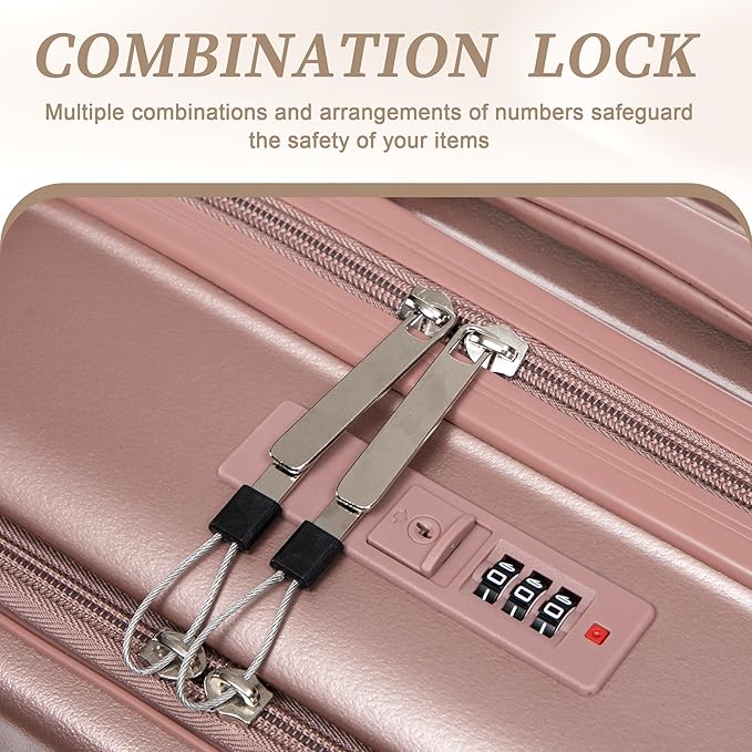 20/14 Inch Hardside Luggage, Lightweight Suitcases with Spinner Wheels
