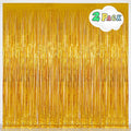 Gold Tinsel Backdrop Curtains, Melsan 3.2 x 8 ft Gold Foil Fringe Curtain Streamers for Birthday, Anniversary, Graduation & Photo Booth, Pack of 2