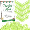 Thyle 51 Pcs Football Pacifier Hunt Baby Shower Games Forest Animal Baby Shower Game Decoration Include Hunt Sign and Acrylic Pacifiers Touch Down It's a Boy Gift Sets for Gender Reveal Party Decor
