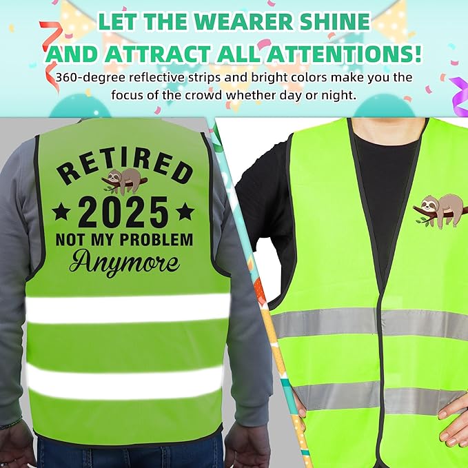 Retirement Gifts for Men - Retirement Party Decorations Vests Funny Personalised Gifts for Older Man Women 2025 Happy Retirement Presents for Old Men farewell gift for colleagues