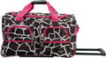 Rockland Rolling Duffel Bag, Black, 22"