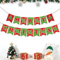 OHOME Christmas Party Decorations - Merry Christmas Banner | CHRISTMAS Decorations for Indoor Outdoor - Xmas Backdrop Garland for Outside | Hanging Party Favors Supplies for Birthday
