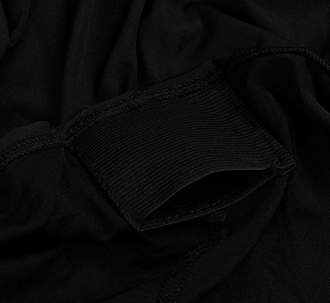 Utopia Kitchen Spandex Tablecloth 1 Pack [8FT, Black] Tight, Fitted, Washable and Wrinkle Resistant Stretch Rectangular Patio Table Cover for Event, Wedding, Banquet & Parties [96Lx30Wx30H Inch]
