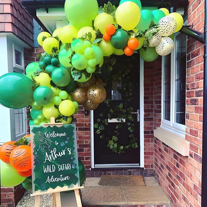 PartyWoo Lime Green Balloons 50 pcs 12 Inch Neon Latex Helium Balloons for Graduation Halloween Safari Dinosaur Summer Weddings Baby Showers Birthday Party Decorations Green-Y6