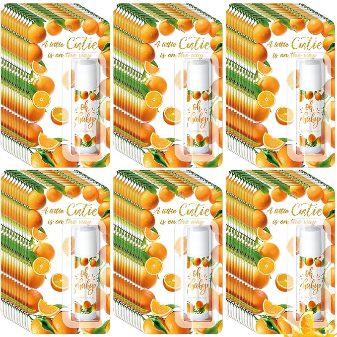30 Pack a Little Cutie Baby Shower Games Prizes Party Gifts Bulk Lip Balms Favors for Winners Adults Guests Gender Reveal Favors Decorations Baby Shower Souvenirs Gift Bags Stuffers