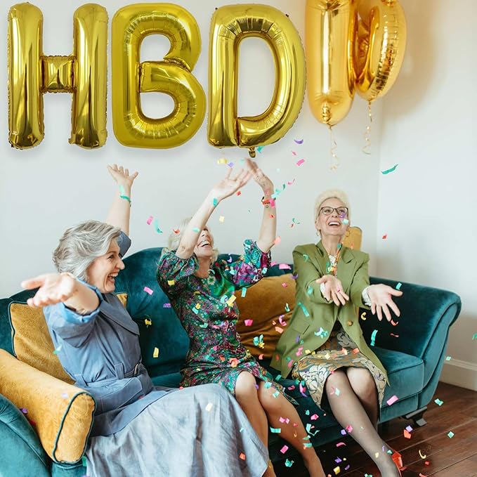 X Letter Foil Balloons 40 Inch, Gold Helium Foil Mylar Balloons, A to Z Self Sealing Large Letter Balloons Optional, Gold X Balloon for Birthday Party Decorations