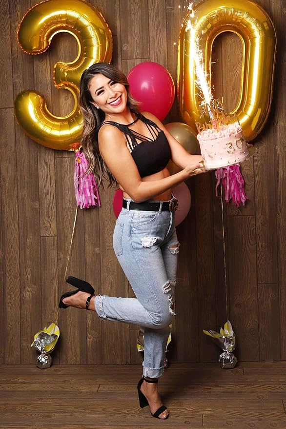 Gold Number 27 Balloon 40 inch, 27 Number Balloons, 27th Gold Birthday Decorations, 27 Year Old Women Men Golden Party Supplies