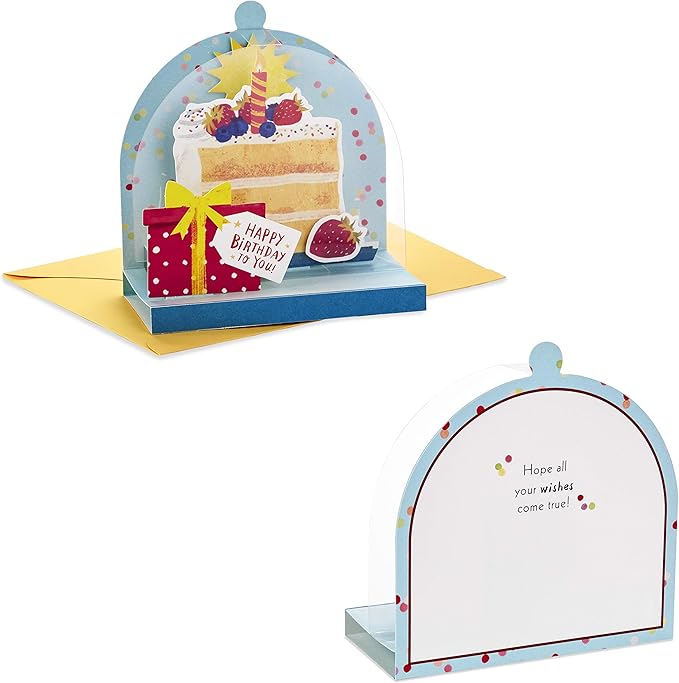 Hallmark Paper Wonder Displayable Pop Up Birthday Card (Birthday Cake)