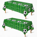 OHOME Soccer Party Decorations - 2 PCS Soccer Tablecloth | Soccer Birthday Party Decorations Table Covers - Soccer Party Favors Accessories Supplies for Indoor Outdoor Decor