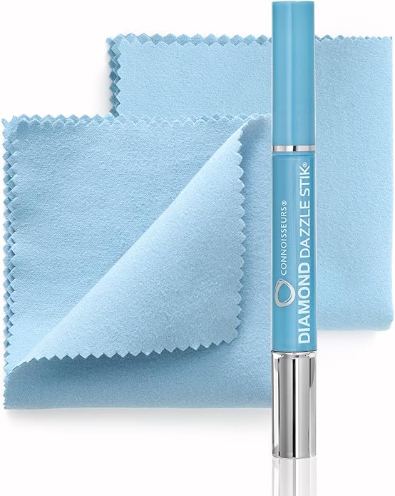 CONNOISSEURS Diamond Dazzle Stik - Portable Diamond Cleaner for Rings and Other Jewelry - Bring Out The Sparkle in Your Diamonds and Precious Stones