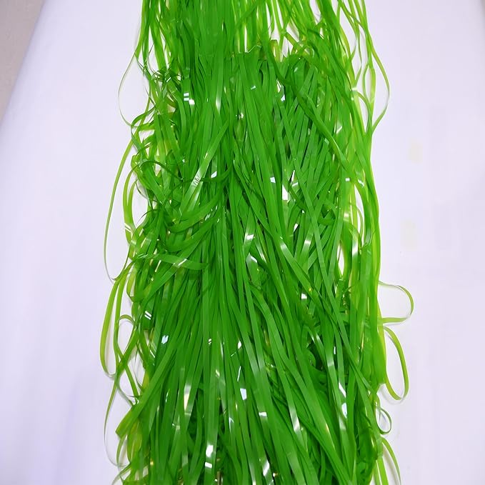 BRAVESHINE Pastel Green Streamers Party Backdrop Decoration - Tinsel Curtain Foil Fringe Backdrop for St Patricks Day/Birthday/Dinosaur/Lime Green/Frog Theme/Wizard Decorations - 3.2ft X 8.2ft